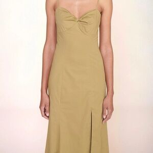 Staud NATALY DRESS KHAKI